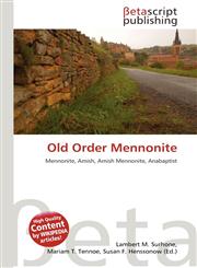 Old Order Mennonite,6134492310,9786134492317