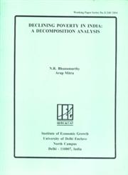Declining Poverty in India A Decomposition Analysis