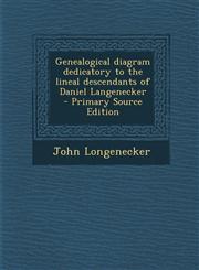 Genealogical Diagram Dedicatory to the Lineal Descendants of Daniel Langenecker - Primary Source Edition,1294708058,9781294708056