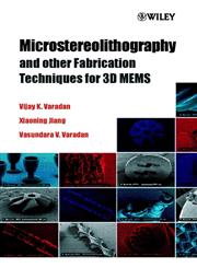 Microstereolithography and other Fabrication Techniques for 3D MEMS 1st Edition,047152185X,9780471521853