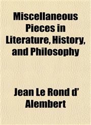 Miscellaneous Pieces in Literature, History, and Philosophy,1151742392,9781151742391