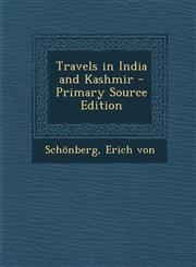 Travels in India and Kashmir - Primary Source Edition,1293462349,9781293462348