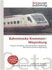 Bahnstrecke Kremmen-Meyenburg,6135020447,9786135020441