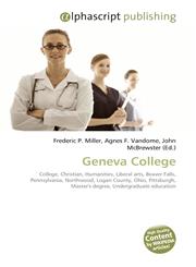 Geneva College,6130226594,9786130226596