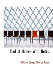 Iliad of Homer With Notes.,1113848529,9781113848529