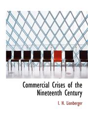 Commercial Crises of the Nineteenth Century,1140196456,9781140196457