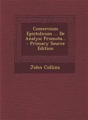 Comercium Epistolicum ... De Analysi Promota... - Primary Source Edition,1295078929,9781295078929