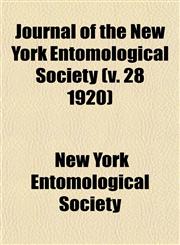 Journal of the New York Entomological Society (v. 28 1920),1152990551,9781152990555