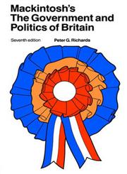 Mackintosh's the Government and Politics of Britain 7th Edition,004445662X,9780044456629