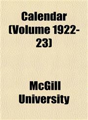 Calendar (Volume 1922-23),1151943045,9781151943040