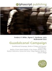 Guadalcanal Campaign,6130220383,9786130220389