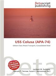 USS Colusa (APA-74),3639981154,9783639981155