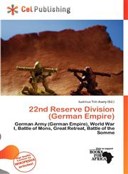 22nd Reserve Division (German Empire),6200153868,9786200153869