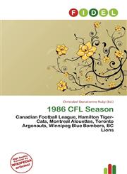 1986 CFL Season,6136563029,9786136563022
