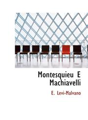 Montesquieu E Machiavelli,1110876254,9781110876259