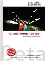 "Oranienburger Straße",6136038145,9786136038148