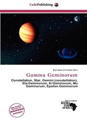 Gamma Geminorum,613814595X,9786138145950