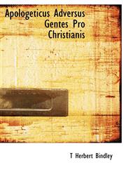 Apologeticus Adversus Gentes Pro Christianis,111657828X,9781116578287