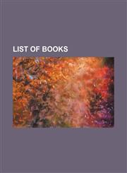 List of Books,1151088420,9781151088420