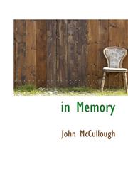 in Memory,1110482590,9781110482597