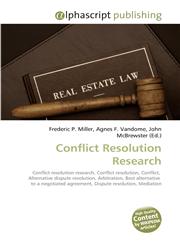 Conflict Resolution Research,6130257368,9786130257361