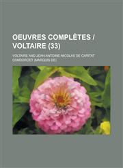 Oeuvres Completes - Voltaire (33 ),1153575701,9781153575706