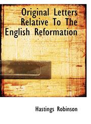 Original Letters Relative To The English Reformation,1117374289,9781117374284