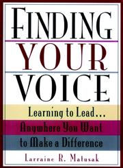 Finding Your Voice Learning to Lead,0787903051,9780787903053
