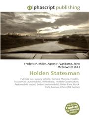 Holden Statesman,6130224982,9786130224981