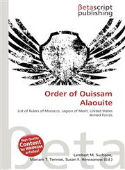 Order of Ouissam Alaouite,6136077353,9786136077352