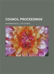 Council Proceedings,1236773160,9781236773166