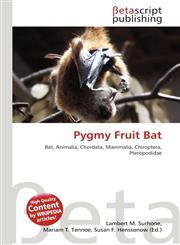 Pygmy Fruit Bat,6134456578,9786134456579