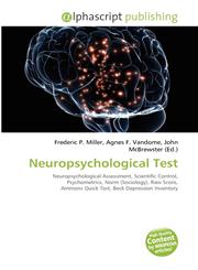 Neuropsychological Test,6134362190,9786134362191
