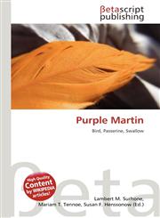 Purple Martin,6133379367,9786133379367