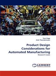Product Design Considerations for Automated Manufacturing,3838377133,9783838377131
