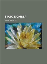 Stato E Chiesa,1153486601,9781153486606