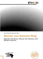 Werner von Siemens Ring,6139278694,9786139278695