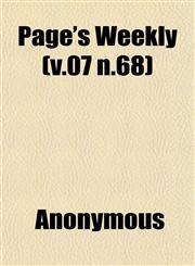 Page's Weekly (v.07 n.68),115258345X,9781152583450