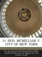 11-3932 McMillian V. City of New York,1293117870,9781293117873
