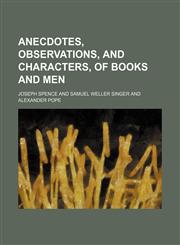 Anecdotes, observations, and characters, of books and men,1459032144,9781459032149