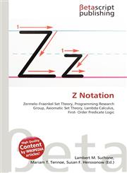 Z Notation,6131182051,9786131182051