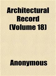 Architectural Record (Volume 18),1151898422,9781151898425