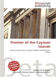 Premier of the Cayman Islands,6133046643,9786133046641
