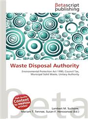 Waste Disposal Authority,613507959X,9786135079593