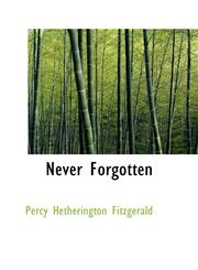 Never Forgotten,1103664263,9781103664269