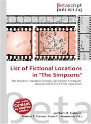 List of Fictional Locations in "The Simpsons",6130304641,9786130304645