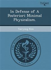 In Defense of A Posteriori Minimal Physicalism.,1243460180,9781243460189