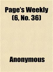 Page's Weekly (6, No. 36),115247586X,9781152475861