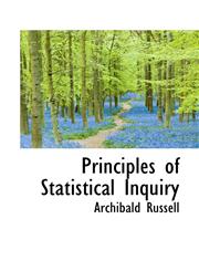 Principles of Statistical Inquiry,1103696211,9781103696215