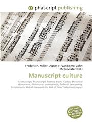 Manuscript culture,6130098766,9786130098766